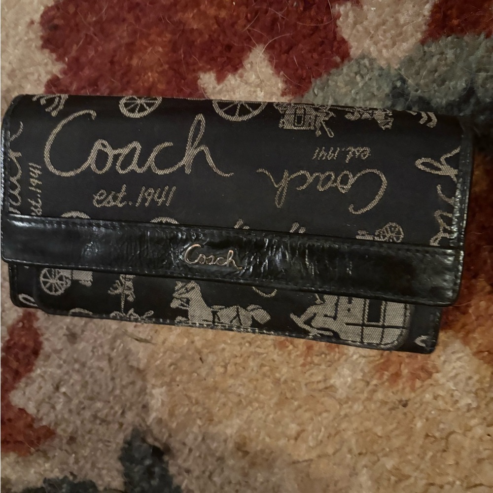 Coach Horse and Carriage Graphic Wallet - Picture 2 of 5